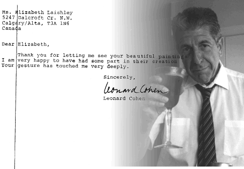 Letter from Leonard Cohen
