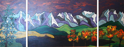 Fall Mt. Lake Triptych